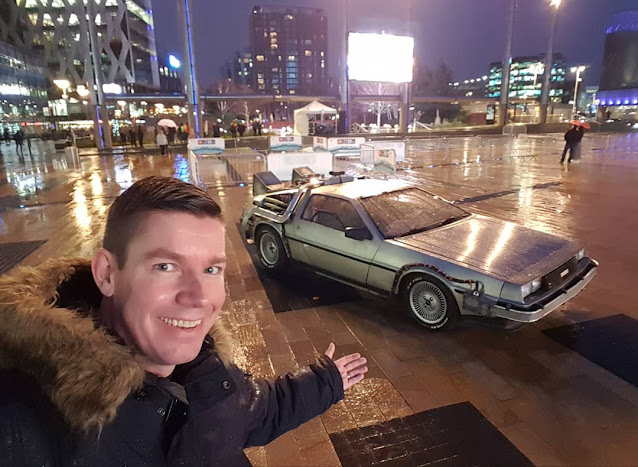 Back to the Future DeLorean in Salford