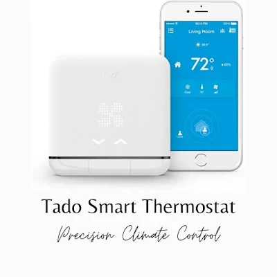 Smart thermostat being adjusted with a smartphone, illustrating advanced climate control.