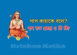 পাপ কাহাকে বলে? পাপ কত প্রকার ও কি কি বিস্তারিত - Krishno Kotha