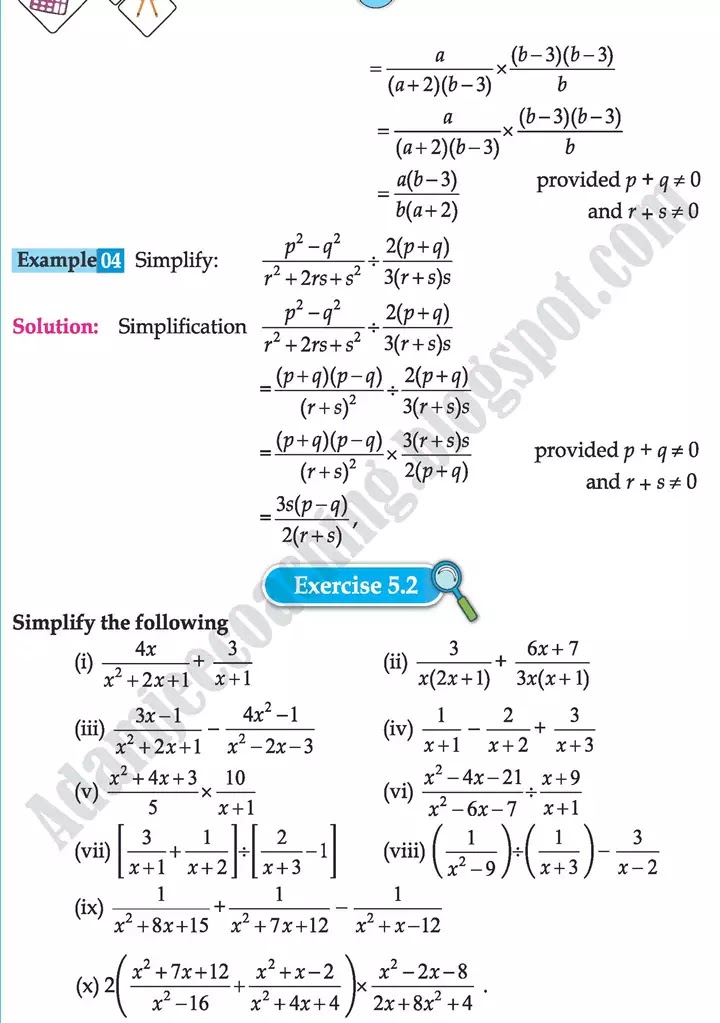 algebraic-manipulation-mathematics-class-9th-text-book