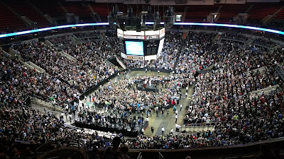 Bernie Sanders at Key Arena in Seattle, Washington