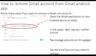 How to add and remove an account in android