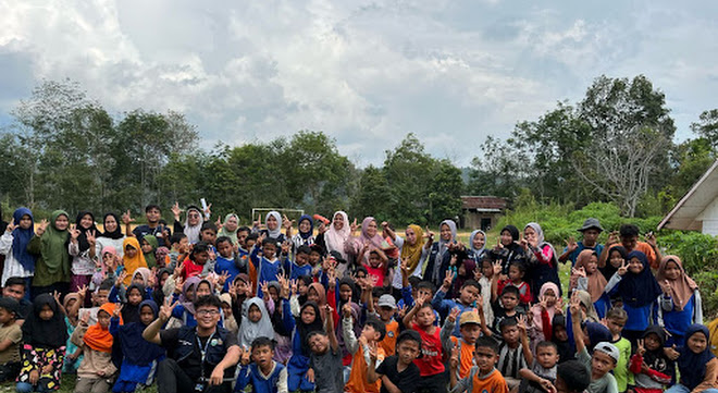 Diinisiasi Mahasiswa KKN 33 STAIN Madina, Peringatan HAN di Desa Huta Tinggi Meriah