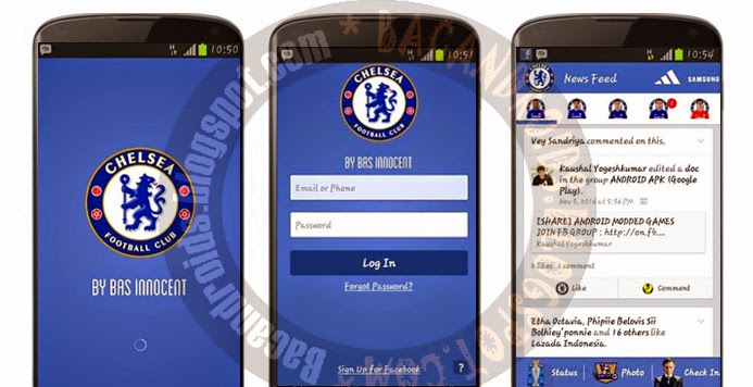 Aplikasi Facebook(FB) Mod Tema tampilan gambar background Chelsea Apk Gratis