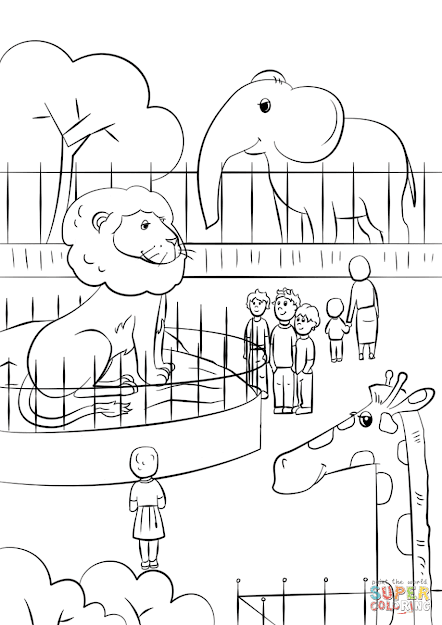 Click The Zoo Animals Coloring Pages To View Printable Version Or Color It  Online Patible With Ipad And Android Tablets