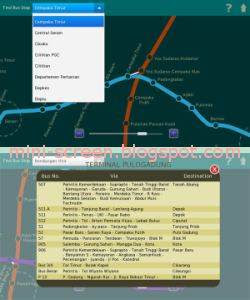 Jakarta Busway Map App for BlackBerry PlayBook