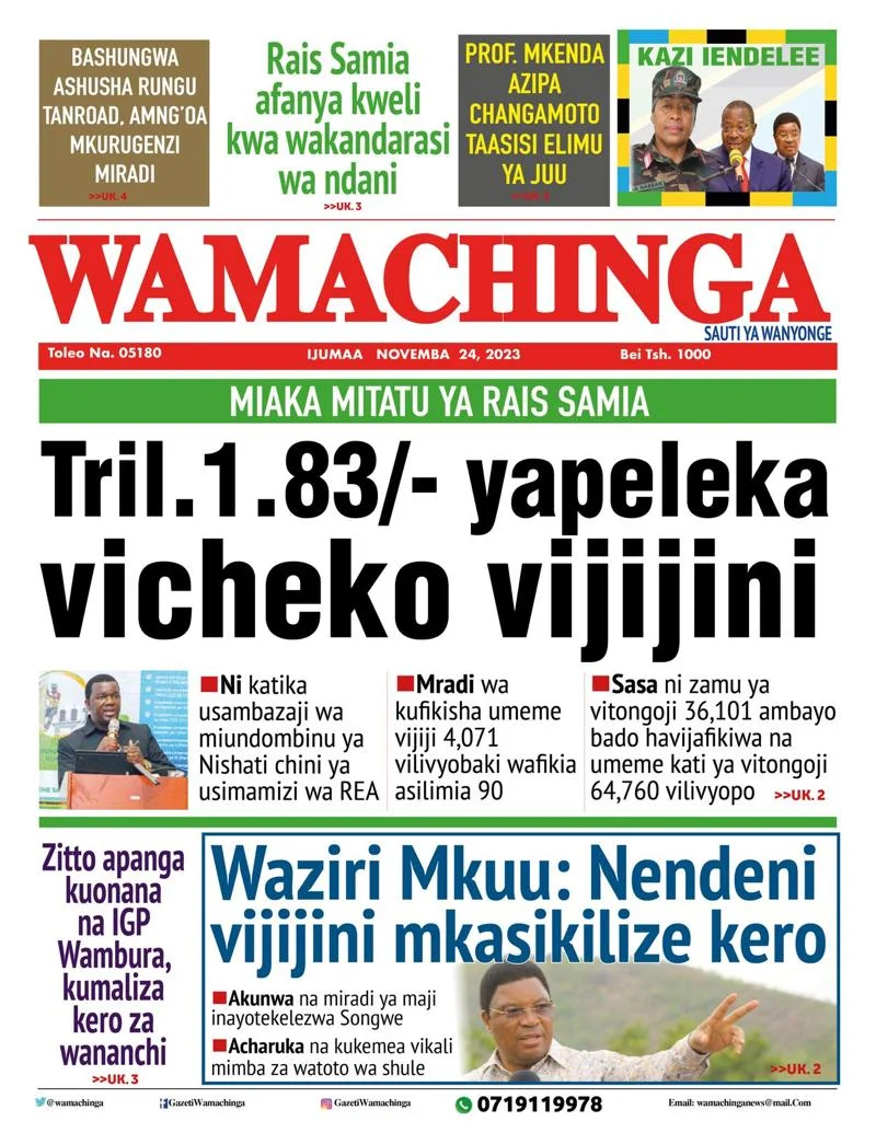 Haya Hapa Magazeti ya Leo Tarehe 24 November 2023