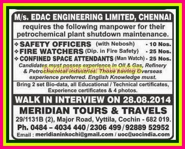 EDAC Engineering Ltd Job Vacancies in Oil & Gas Section