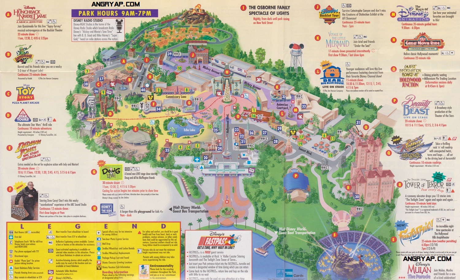 Hollywood Studios Map