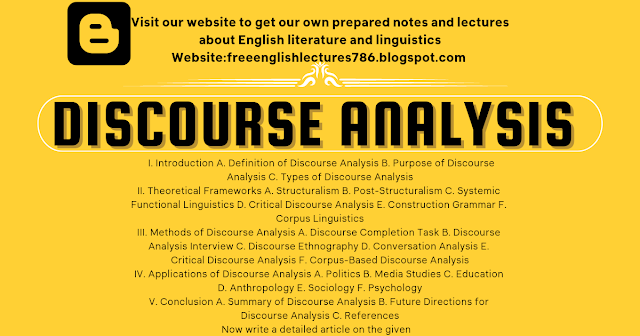 Discourse Analysis