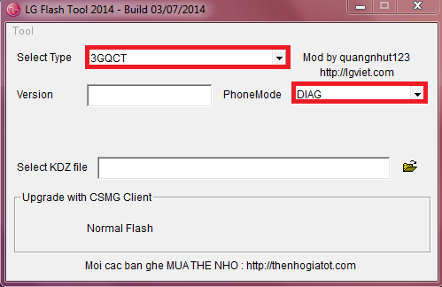 Pasos para reparar con LG Flash Tool