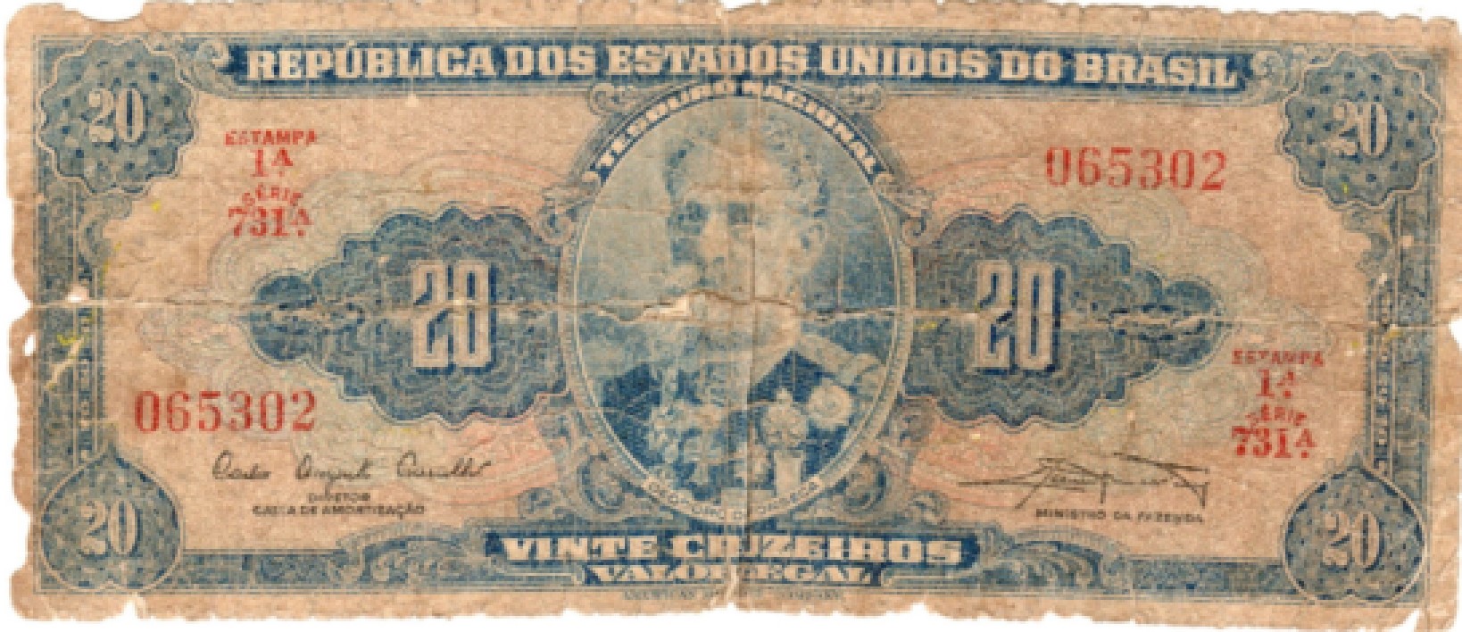 Cédula de 20 Cruzeiros, 1961