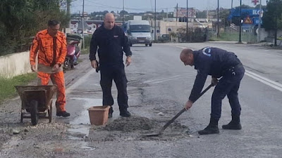 ΕΔΕ για τους δύο αστυνομικούς που έκλεισαν λακούβα με τσιμέντο στο νησί της Κω