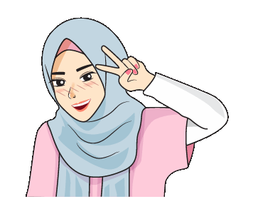LINE Creators Stickers Gorgeous Hijab  Girl Animated 