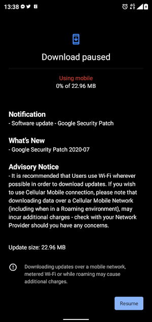 Nokia 5.1 Plus receiving July 2020 Android Security patch