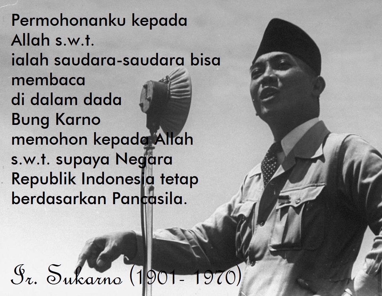 Meme Kata Bijak Bung Karno Tentang Pancasila Ini