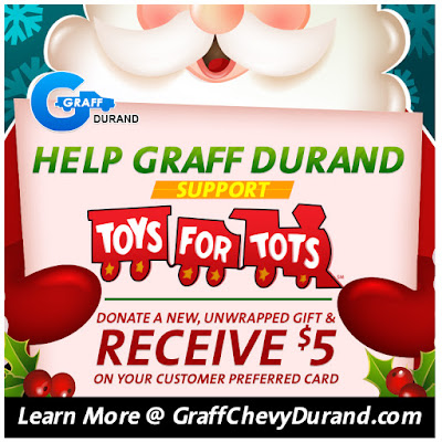 Help Graff Chevy Durand Support Toys for Tots Through December 24th!