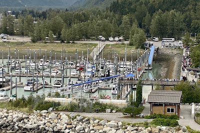 Tender line in Skagway Alaska