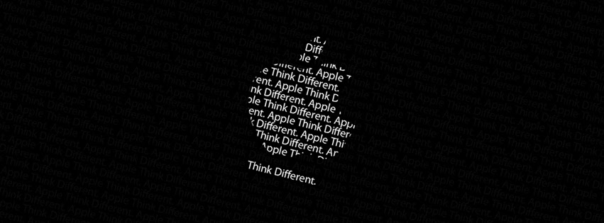 Ảnh bìa Facebook Apple, Steve Jobs, Think Different - Câu nói bất hủ của Steve Jobs