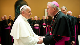 Pope Francis and Arthur Roche