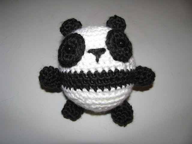 April Sprinkles: Panda Ball Amigurumi from Lion Brand Yarn