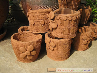 clay flower pots