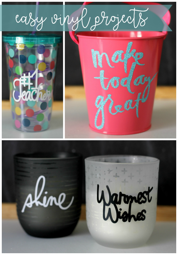 easy vinyl projects with Cricut