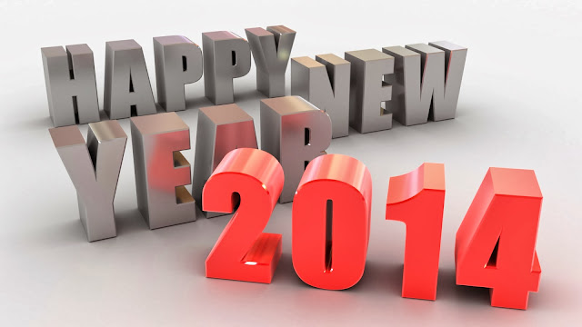 Animated Happy New Year 2014 Greetings HD Wallpaper Free Download