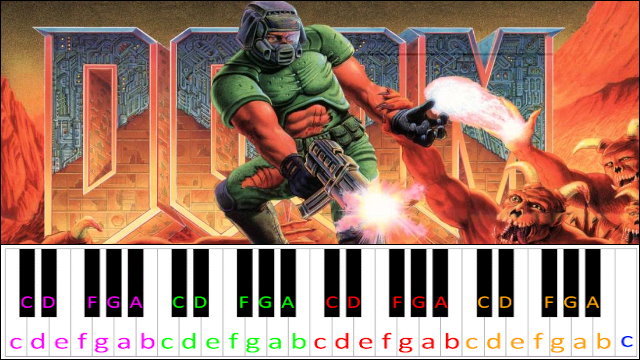 At Doom's Gate - E1M1 (DOOM) Piano / Keyboard Easy Letter Notes for Beginners