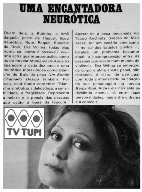 Resultado de imagem para a barba azul-tv tupi 1975