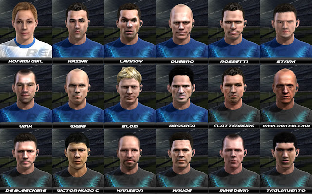 Faces de Árbitros Internacionais - PES 2013