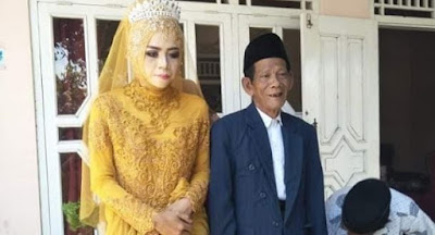 Sudirgo alias Mbah Dirgo. Warga Kabupaten Tegal, Jawa Tengah berusia 83 tahun menikahi Nuraiani (Nur), Janda Muda