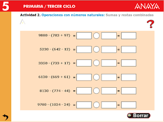 Resultado de imagen de PRIMARIA 5 ANAYA MATEMATICAS SUMAS Y RESTAS