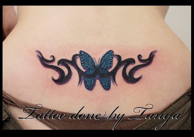 Upper-Back Butterfly Tattoo Designs