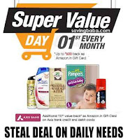 Grocery, Personal Care, Baby Care, Home & Kitchen, Pet Supplies upto 50% off + Free upto Rs. 750 Amazon Gift Card – Amazon Super Value Day