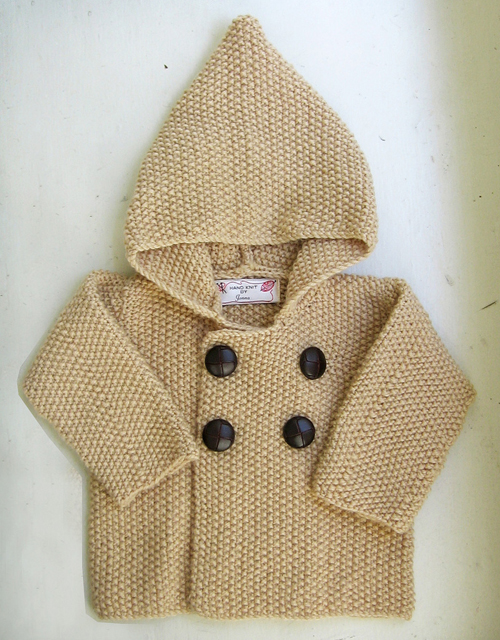 Seed Stitch Baby Jacket - Free Pattern 