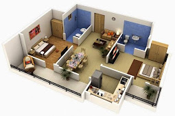 
    Kumpulan Denah rumah minimalis modern 3 Dimensi lengkap dengan detailnya  