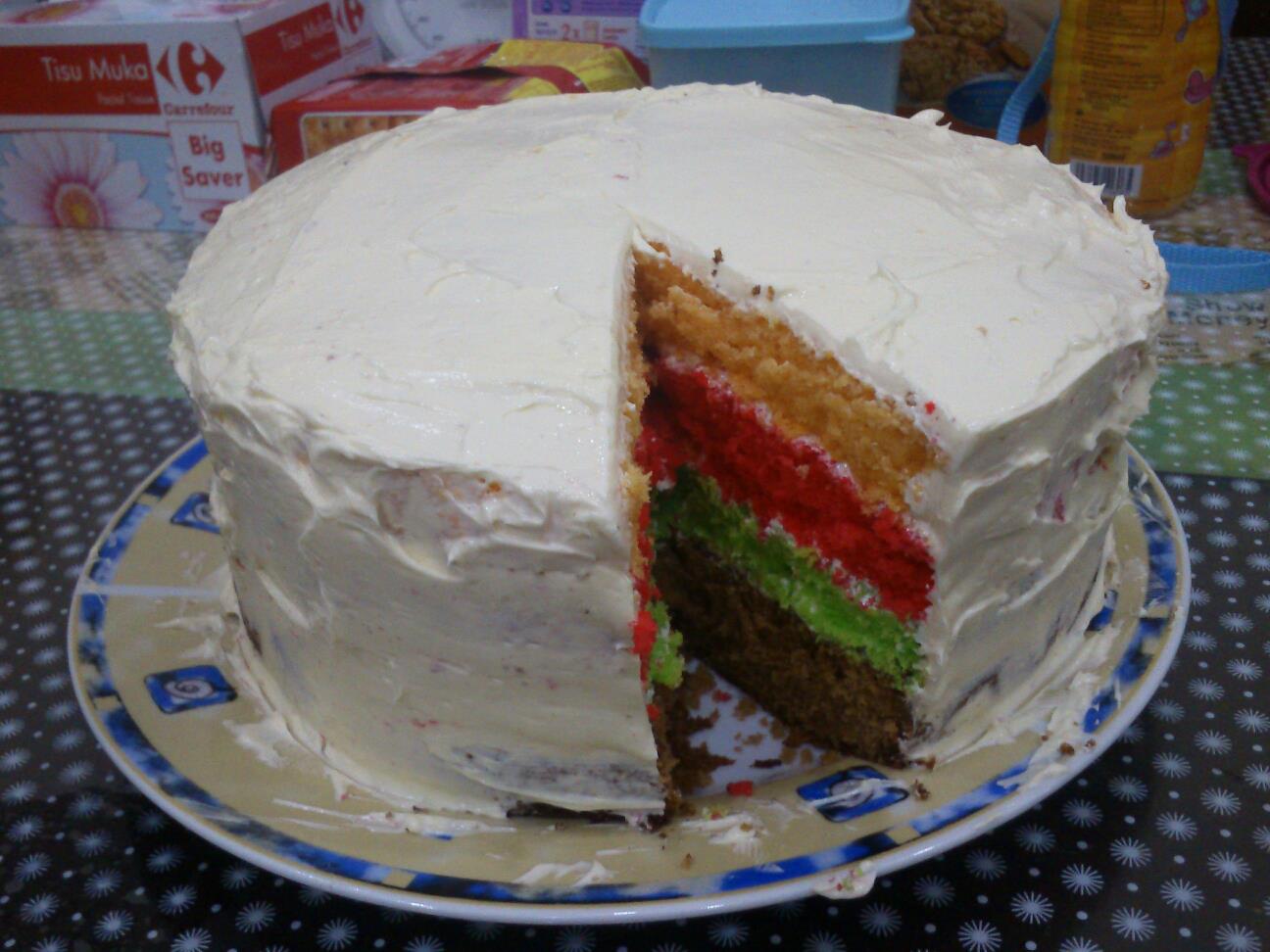 Koleksi Resepi kocie: Rainbow Cake