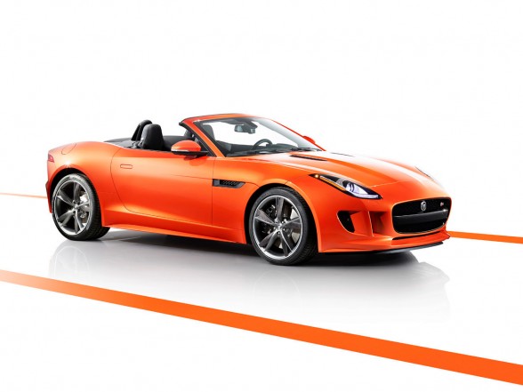 2013 Jaguar F-Type Firesand Front Angel