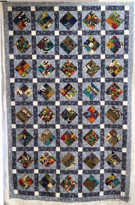African fabric quilt Quilt pattern 'Modern Curves'