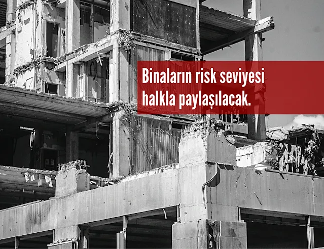 Binaların Risk Seviyeleri Halkla Paylaşılacak
