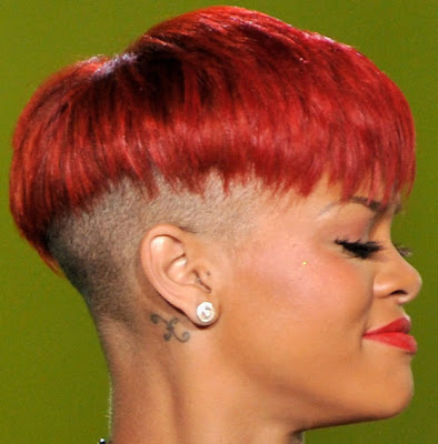 rihanna 2011 red hair. rihanna red hair 2011