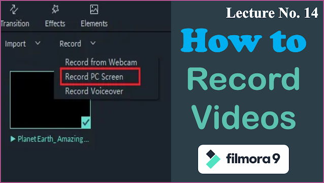 How to Record Your PC Screen with Filmora | Lecture 14