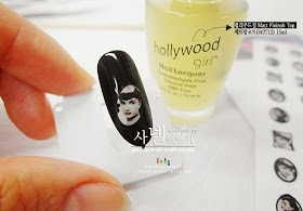 Audrey Hepburn nail art