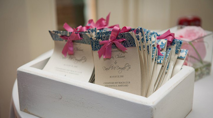 Here are some layered style programs The wedding programs incorporate a 