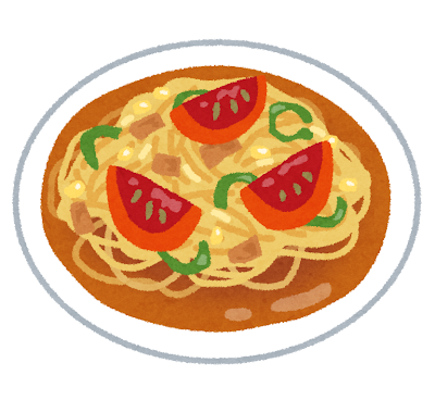 あんかけスパゲッティのイラスト