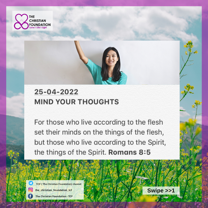 MIND YOUR THOUGHTS | TCF DEVOTIONAL