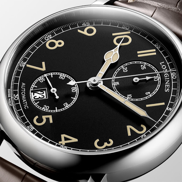 Longines Avigation Type A-7 1935 black dial 49 mm watch replica L2.812.4.53.2