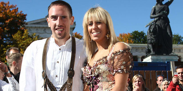 Franck Ribery Wife Wahiba Belhami 2013