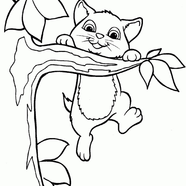 Cat Coloring Pages Cat And Kitten Coloring Cat Coloring Page